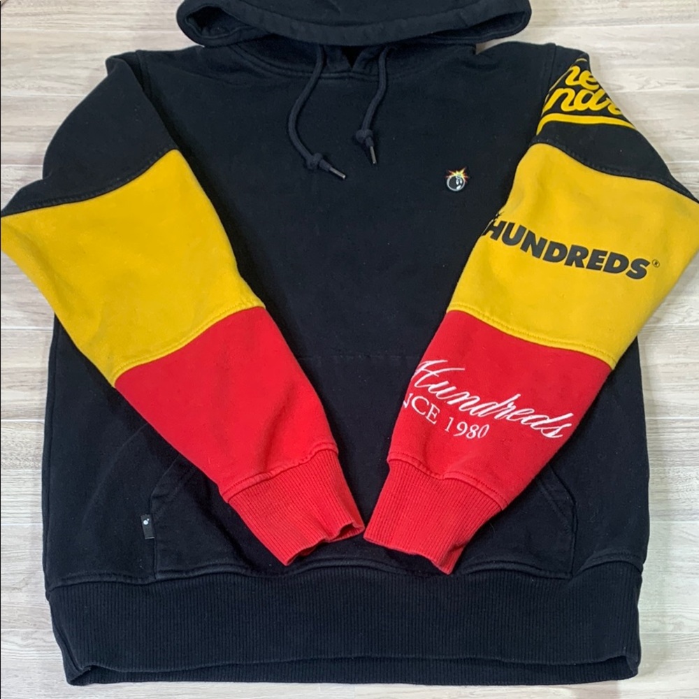 The Hundreds Black, Yellow, and Red Men's Hoodie